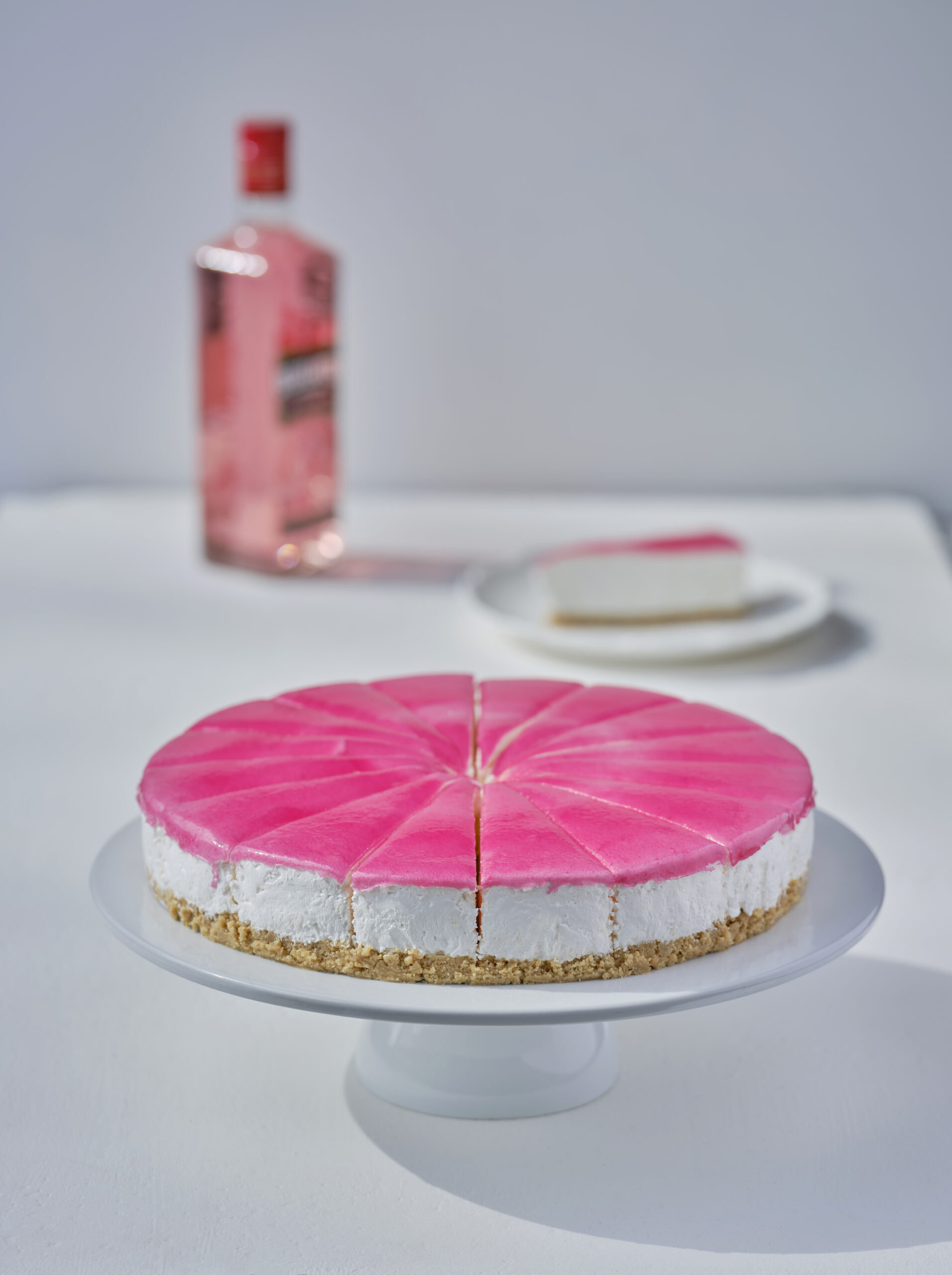Gluten Free Pink Gin & Tonic Cheesecake