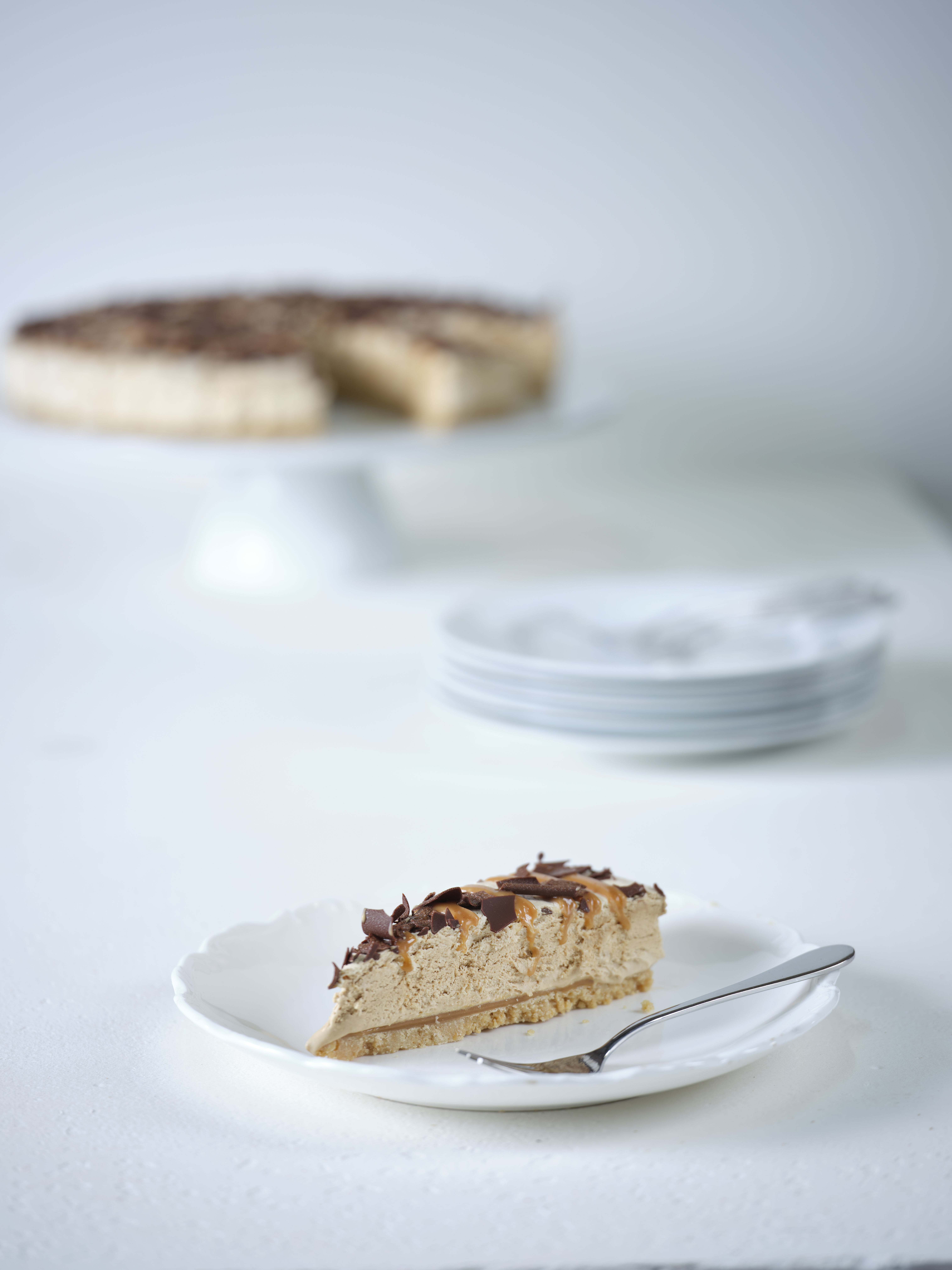 Gluten Free Salted Caramel Irish Cream & Cappuccino Cheesecake