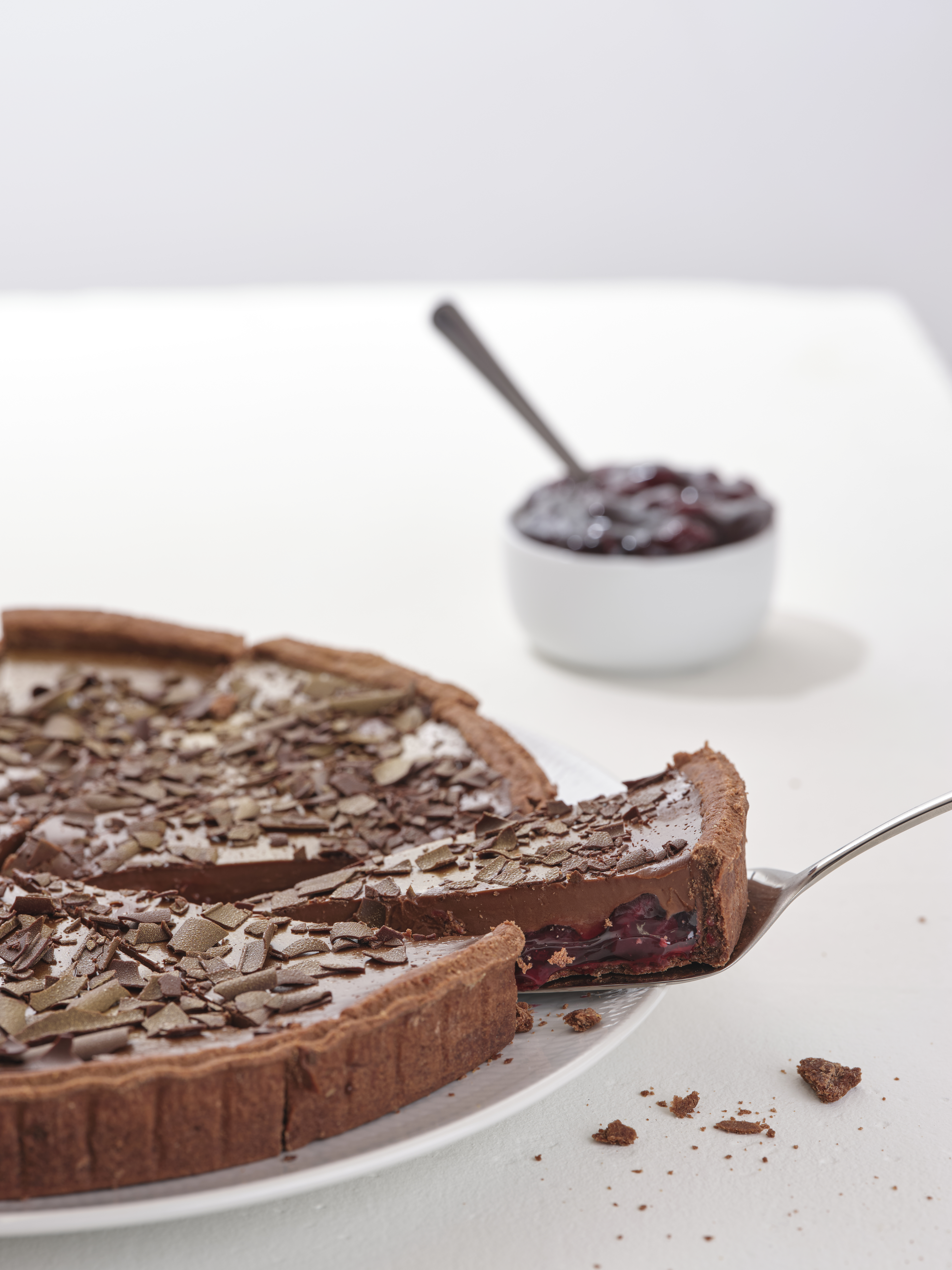 Rum & Dark Cherry Tart