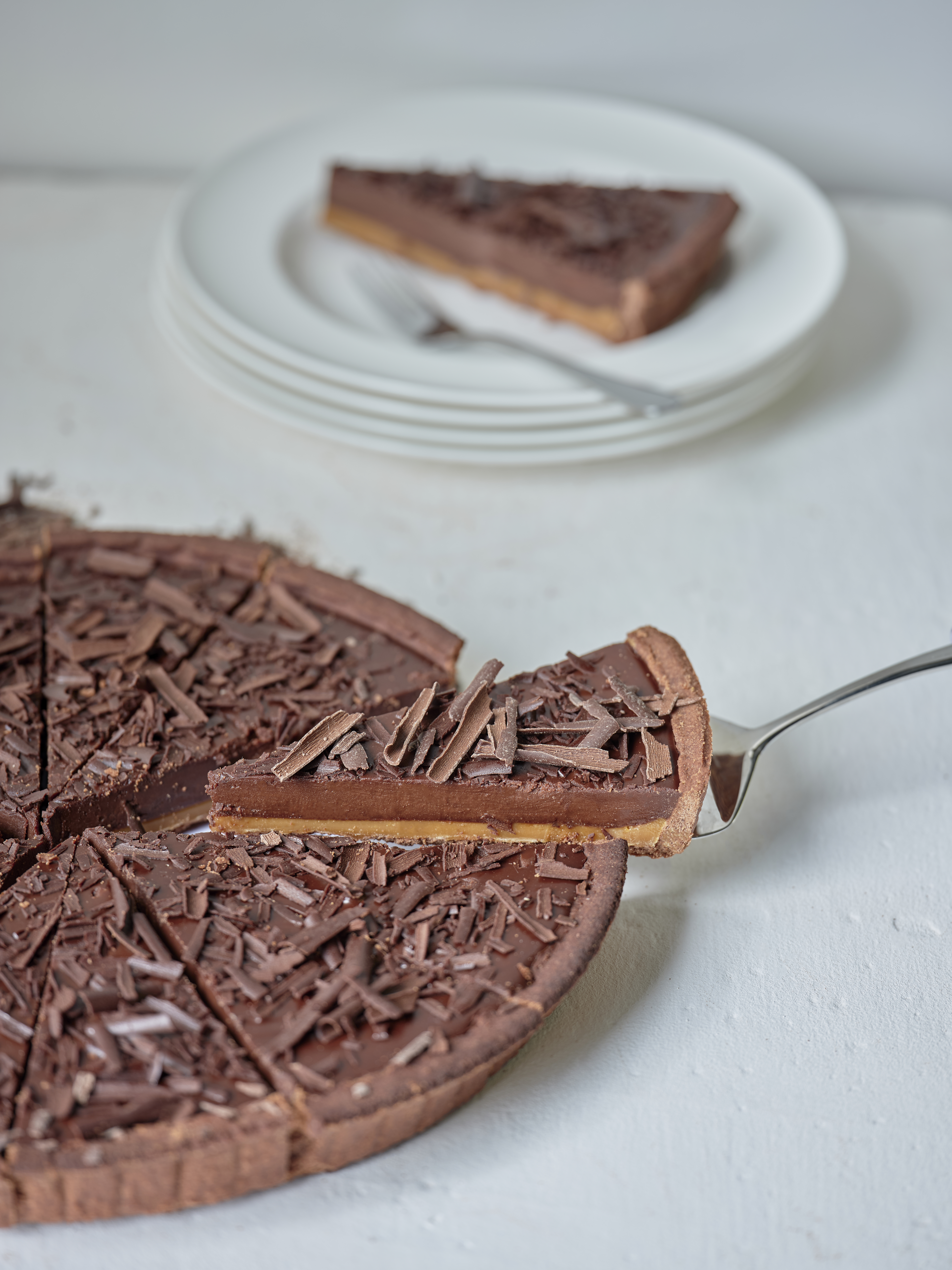 Millionaires Salted Caramel & Chocolate Tart