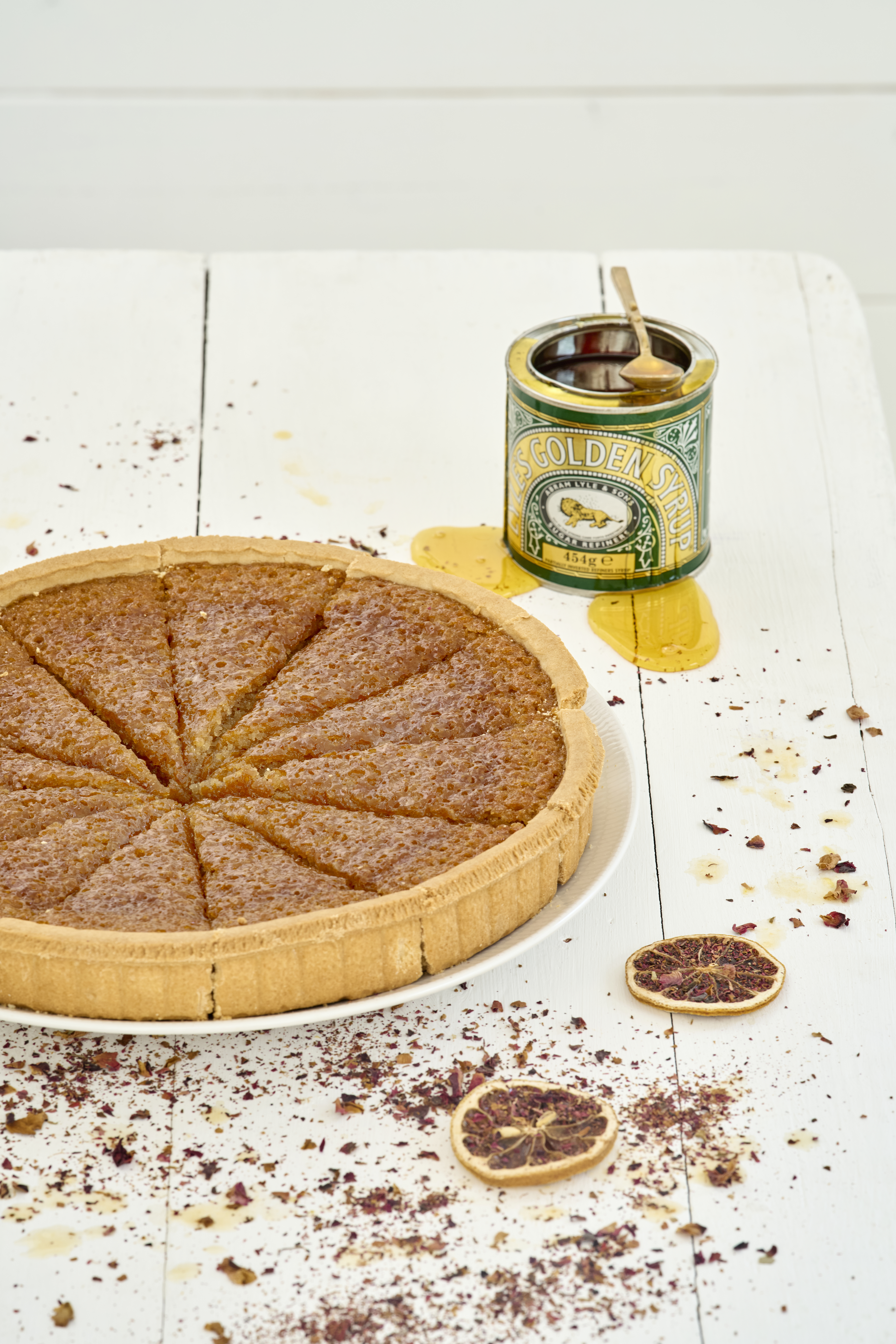 Vegan Spiced Treacle & Orange Tart