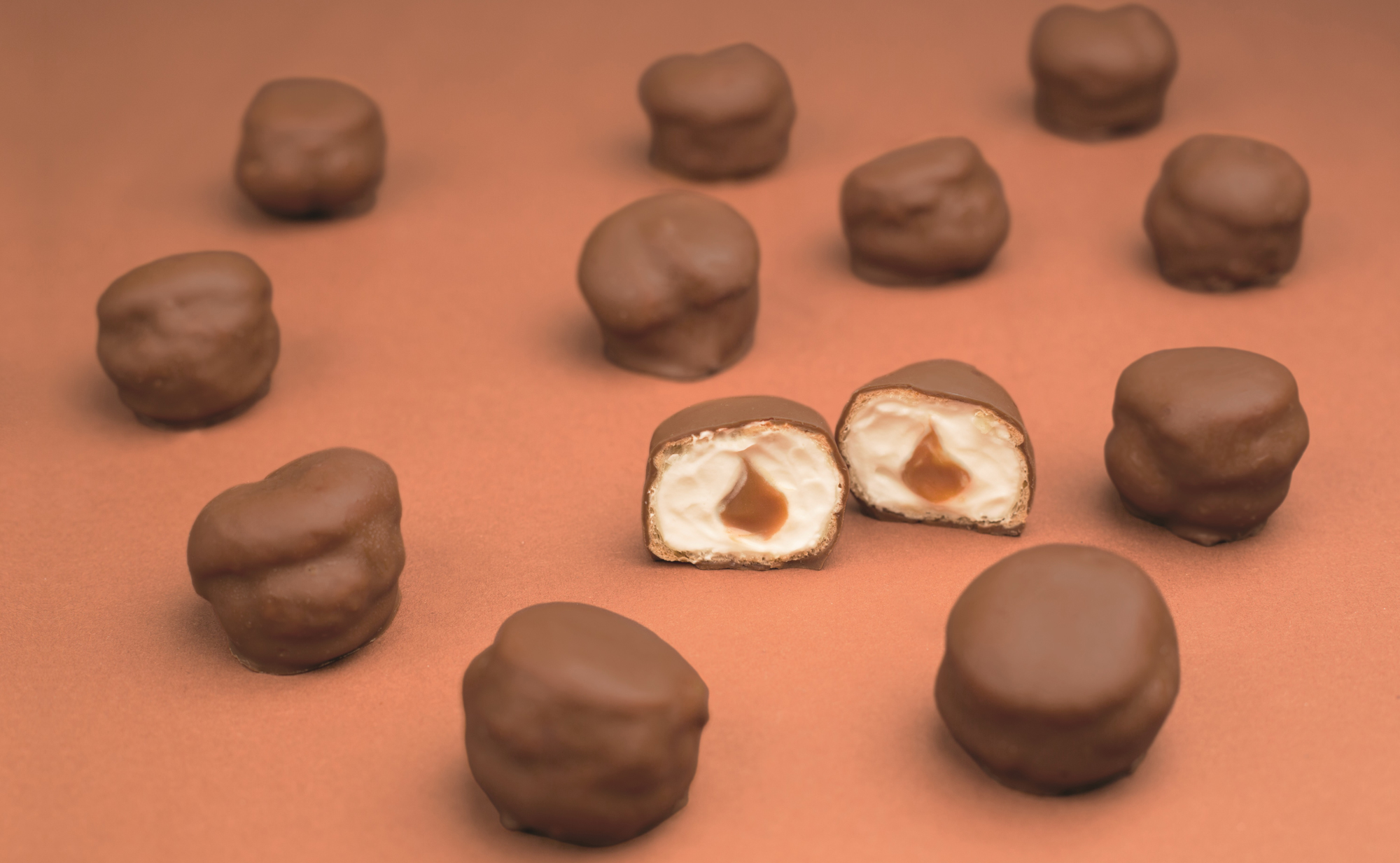 Salted Caramel Dairy Cream Profiteroles